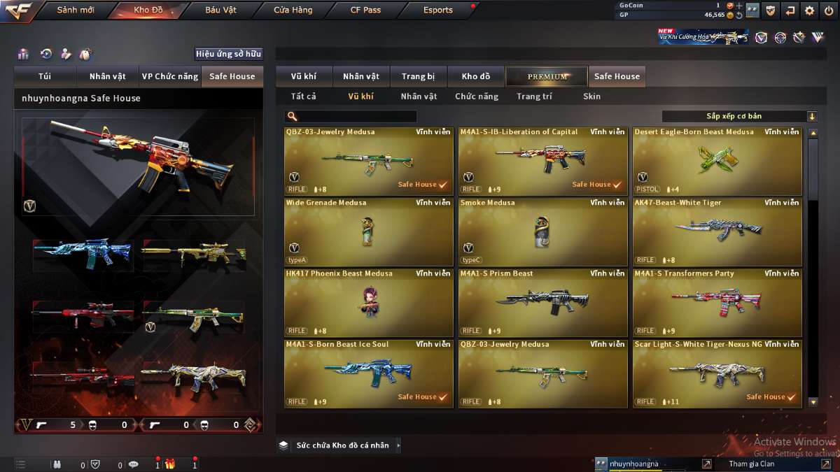 shop acc cf uy tin gia re